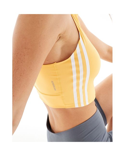 Adidas - running - débardeur à trois bandes Adidas Originals en coloris Yellow