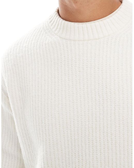 Jack & Jones – oversize-pullover in White für Herren