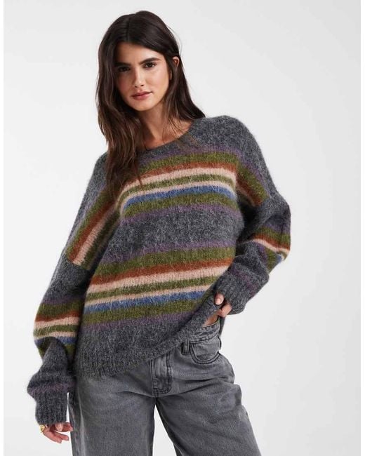 Muse Assembly Black Stripe Hattie Knitted Jumper