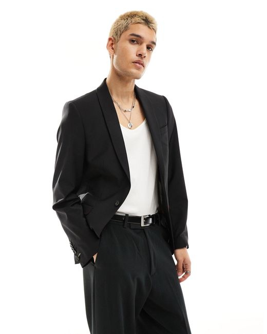 Twisted Tailor Black Ellroy Suit Jacket for men