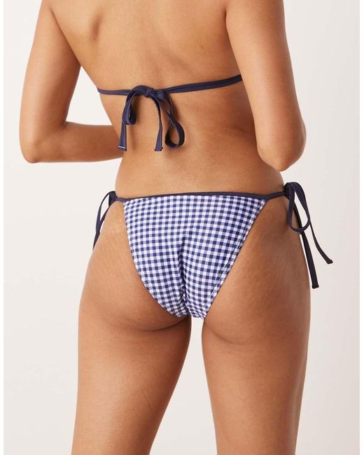 Peek & Beau Blue Tie Side Bikini Bottoms