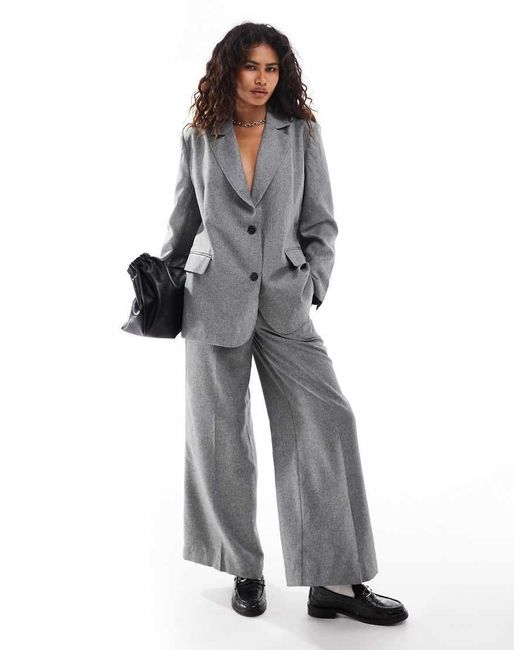 Something New Gray Corpcore Tailored Oversized Blazer Co-Ord