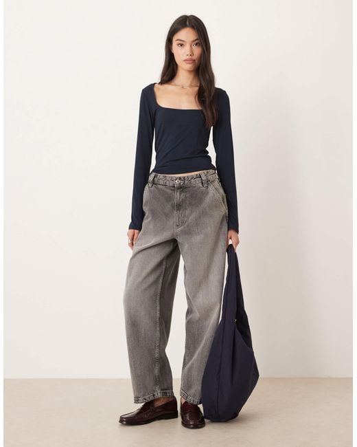 Gina Tricot Blue – langärmliges oberteil