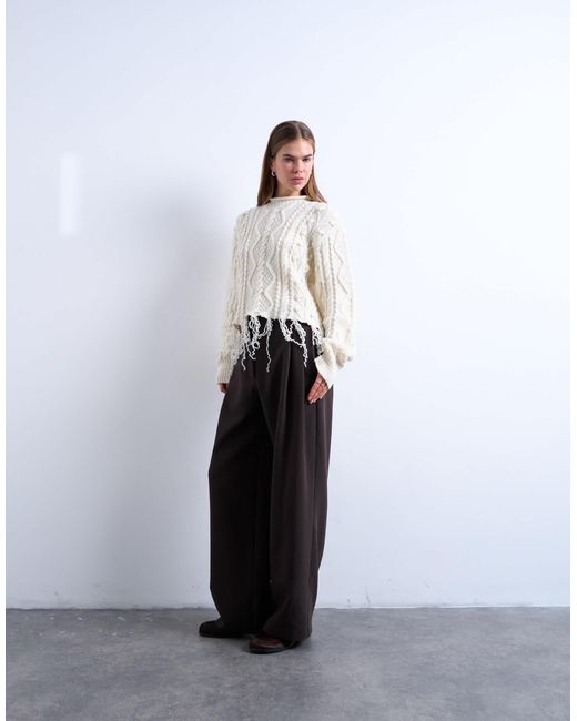 TOPSHOP White – strickpullover