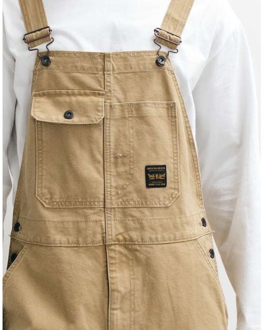 Levi's White Workwear Loose Overalls for men