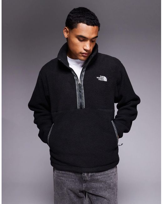 The North Face Brown Fleeski 1/4 Zip Heavy Fleece Jacket for men