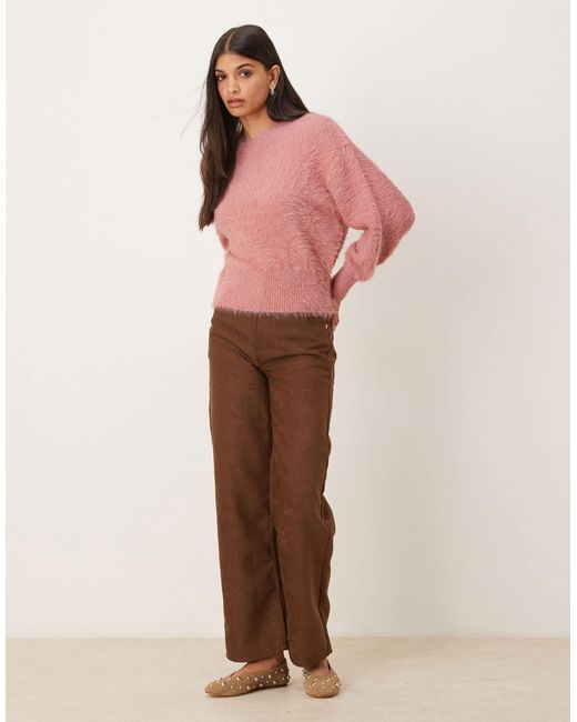 Pull ras ASOS en coloris Pink