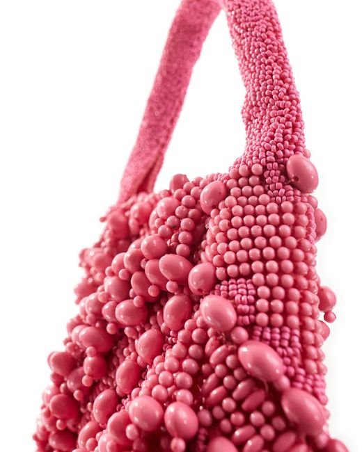 ASOS Pink Beaded Grab Bag