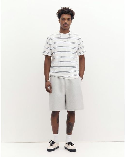 T-Shirt Basic A Maniche Corte di Pull&Bear in White da Uomo