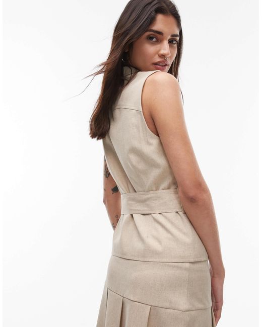Résumé Natural Resume Belt Up Longline Waistcoat