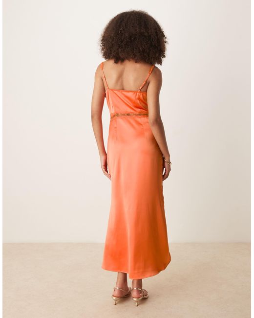 Never Fully Dressed Orange – mimi – midaxi-kleid