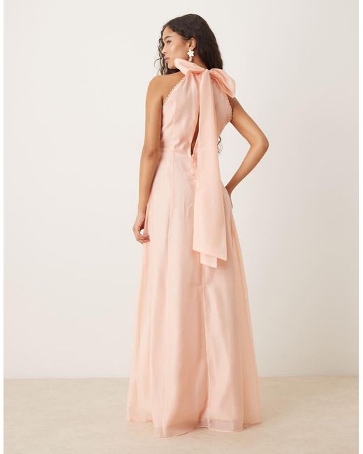 True Decadence Pink Strapeless Maxi Dresses
