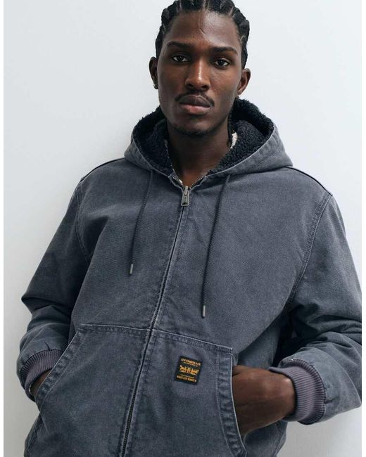Levi's Blue Workwear Potero Denim Hooded Jacket for men