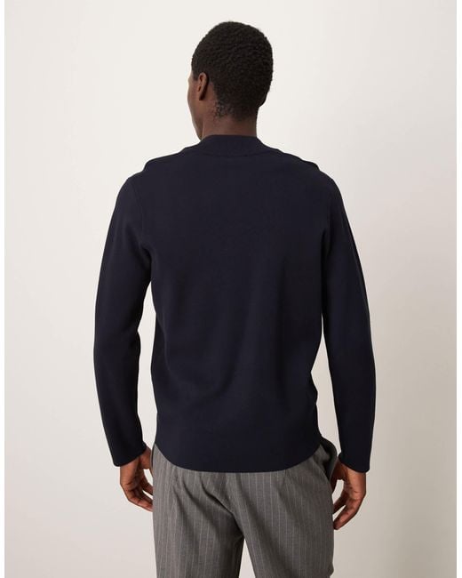 Mango – strick-oberteil in Blue für Herren