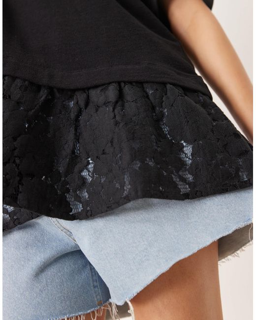 ASOS Black – oversize-t-shirt