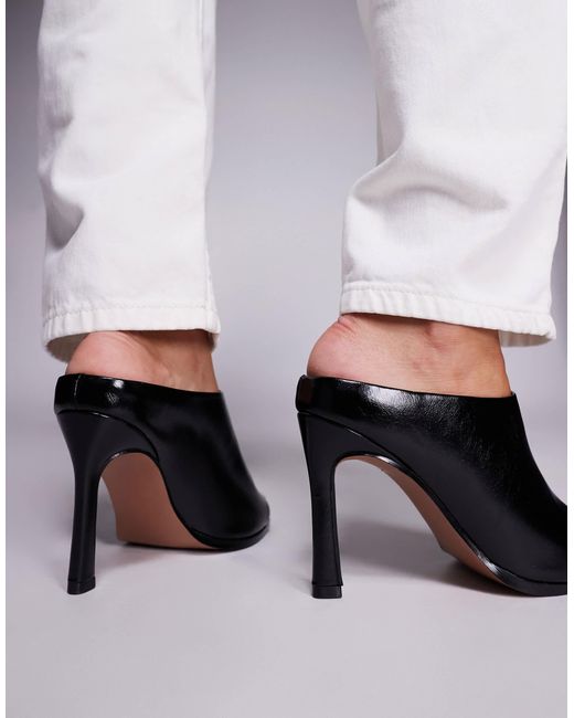Nessa - mules à talon haut ASOS en coloris Black
