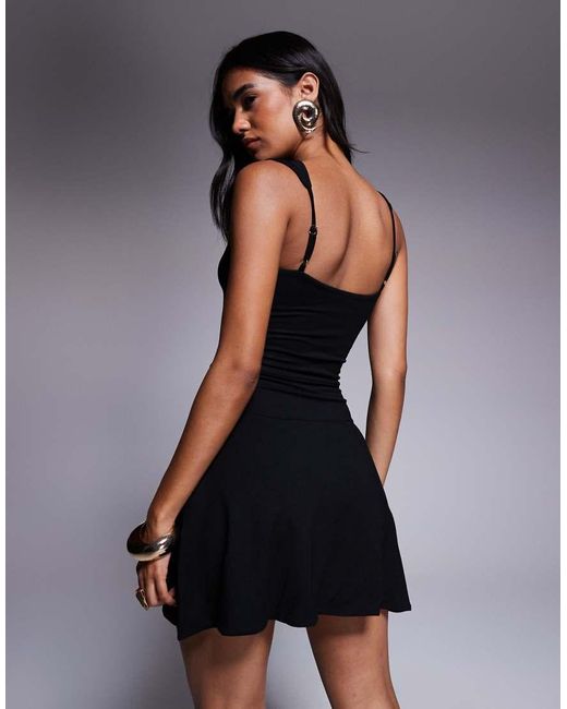 Oh Polly Blue Jolie Sweetheart Mini Dress