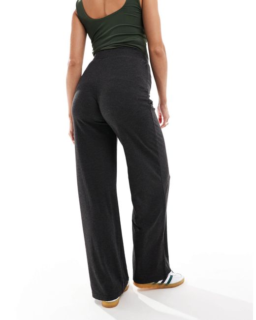 Mama.licious Gray Mamalicious Maternity Over The Bump Trousers With Pintuck