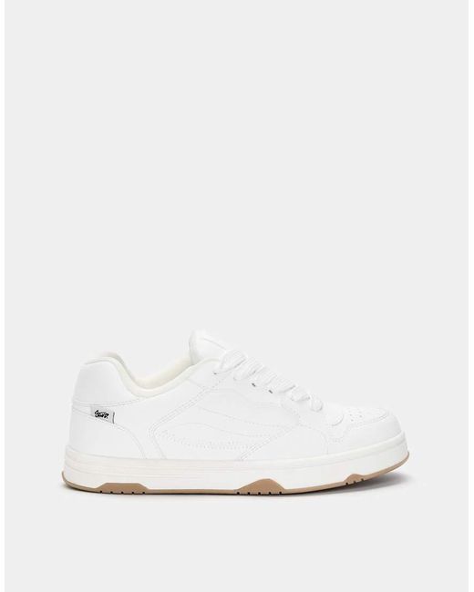 Pull&Bear White Skater Sneakers