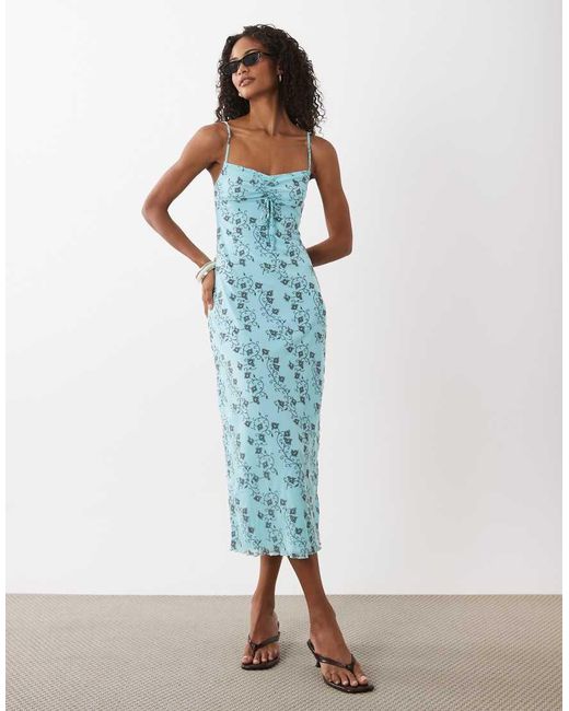 Motel Blue Colette Winding Midaxi Cami Dress