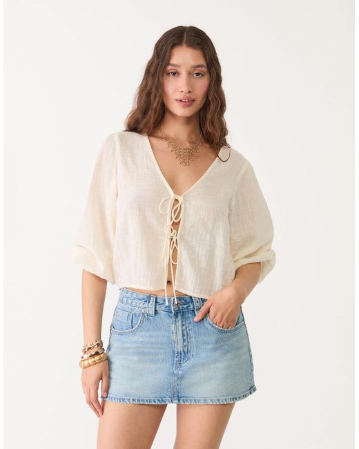 Stradivarius Blue – d62 – denim-skort
