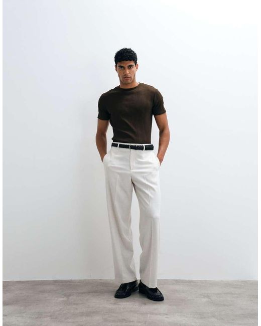 ASOS White Slim T-shirt for men