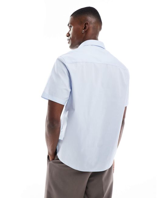 ASOS White Formal Easy Iron Poplin Regular Shirt for men