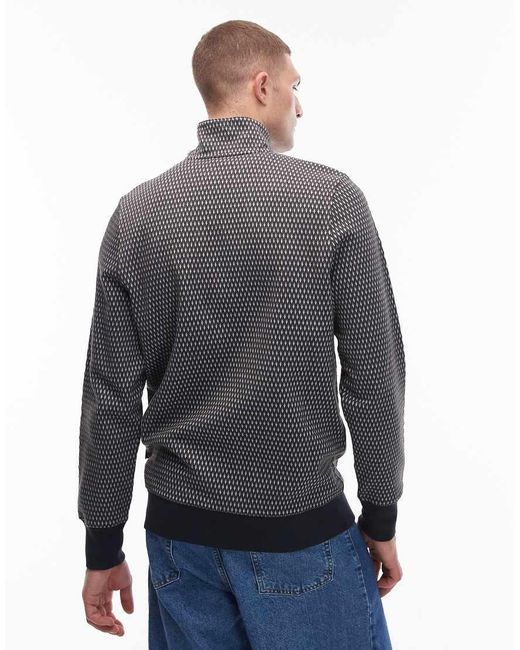 Paul Smith Gray Paul Smith Half Zip Regular Fit Sweatshirt for men