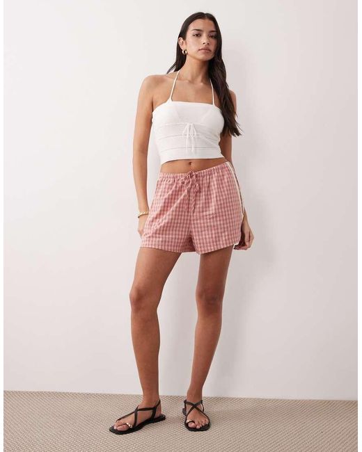 Rhythm Pink Strapless Knit Top