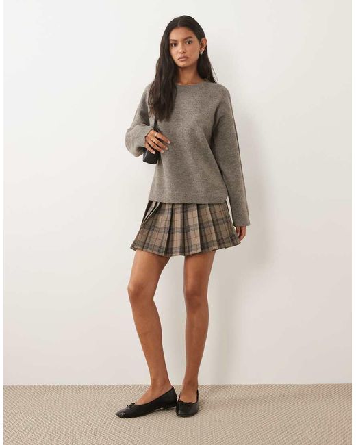 Vila Brown Oversized Knitted Jumper