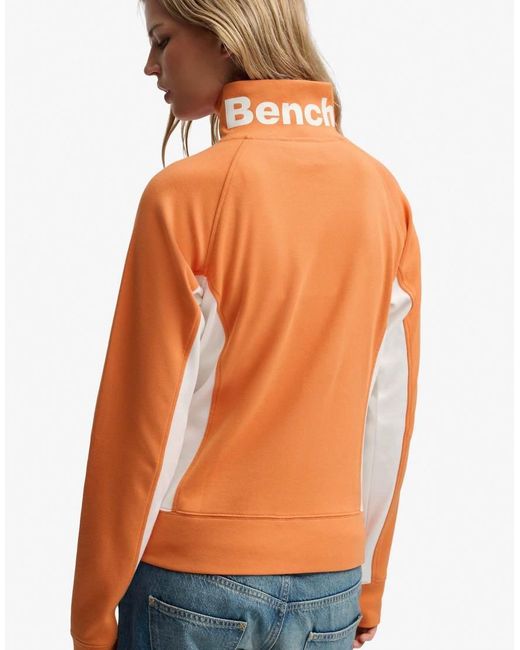 Bench x Superdry & Co Blue High Neck Contrast Track Top