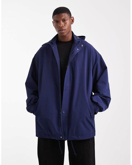 ASOS Blue Windbreaker Jacket for men