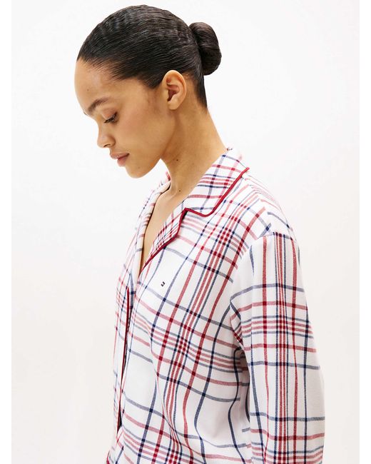 Tommy Hilfiger White Essential Pyjama Und Hausschuhe