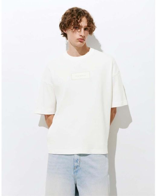 Pull&Bear Gray Short Sleeve T Shirt With Graphic for men