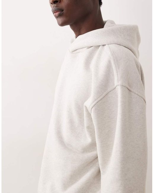 ASOS COLLECTIVE Natural Oversized Super Heavyweight Hoodie for men