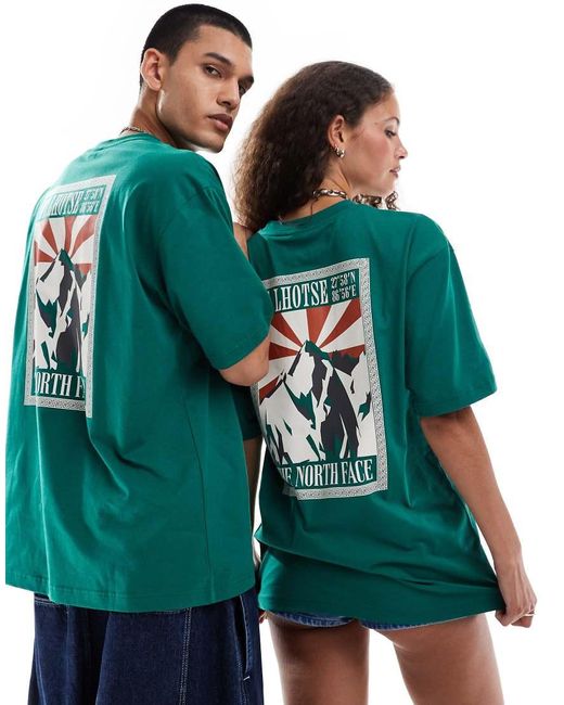 The North Face Green Mountain Peak Back Print Oversized T-shirt