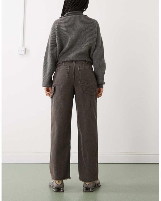 Pantalones Gris Efecto Tintado Emily De Vans de color Multicolor