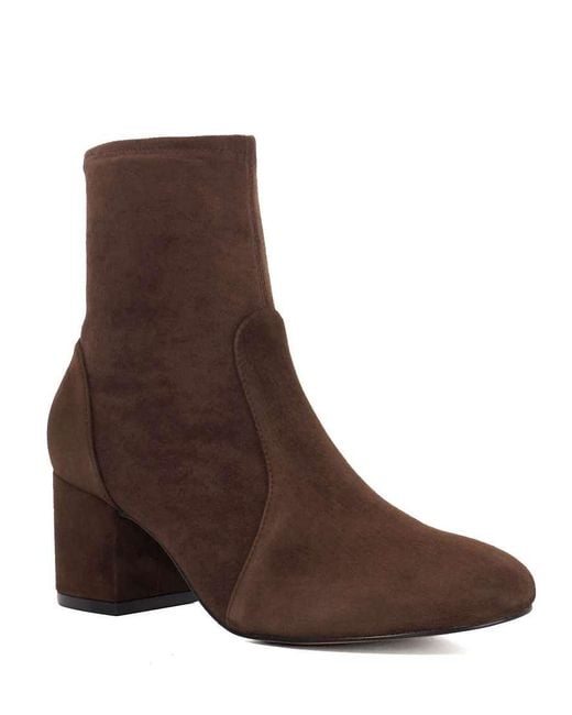 Dune Brown Olianna Ankle Boots