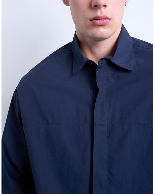 Topman Blue Oversized Fit Formal Shirt for men