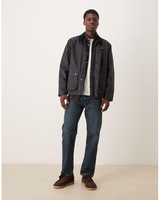 Barbour Blue Modern Bedale Wax Jacket for men