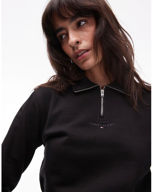 Tommy Hilfiger Black – kurzes sweatshirt