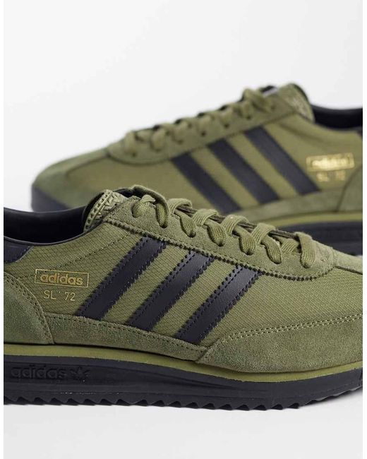 Adidas Originals Green Adidas Orginals Sl 72 Rs Sneakers for men