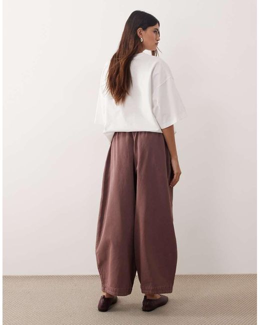 ARRANGE Brown Willa Elasticated Waist Drawstring Trousers