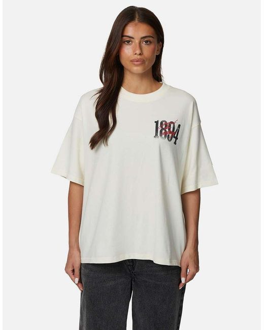 Good For Nothing White Relaxed Fit Graphic Tee