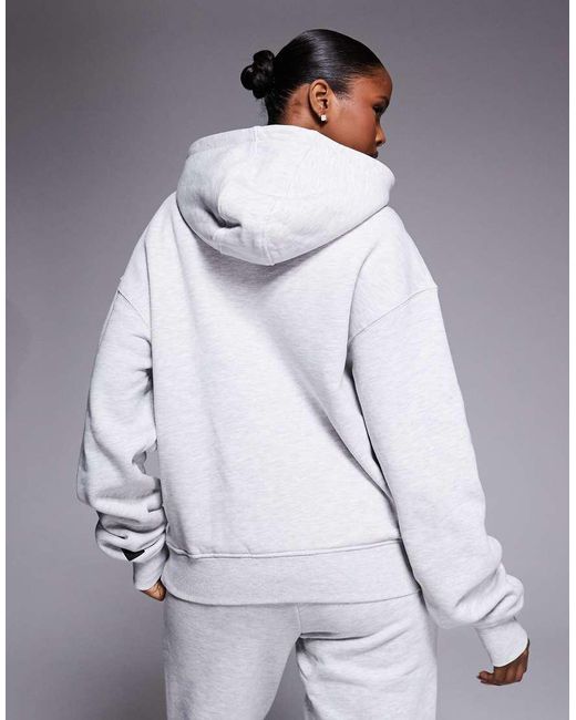 4505 Gray Icon Rest Day Heavyweight 440gsm Cotton Cocoon Oversized Hoodie