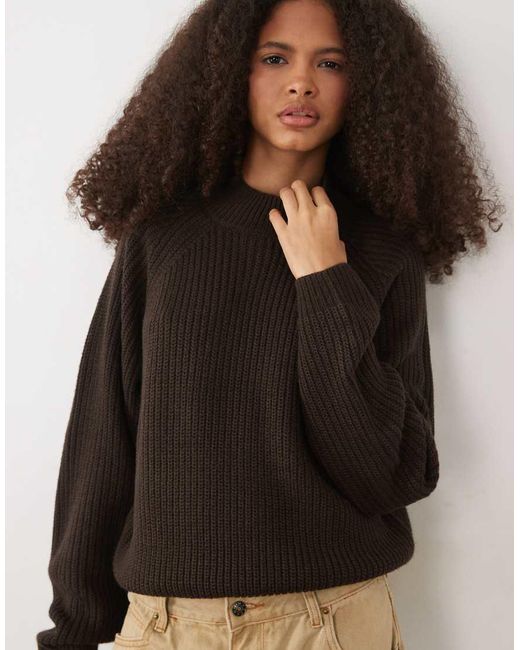 Threadbare Black High Neck Sweater