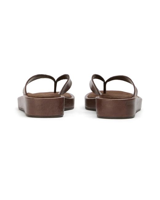 Tony Bianco Brown Kyra Toe Thong Sandals