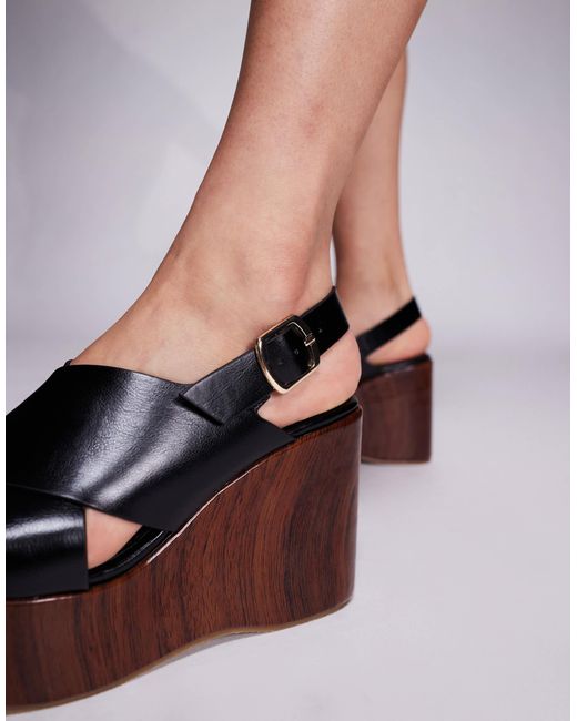 Public Desire Brown – tamanco – mules-sandalen