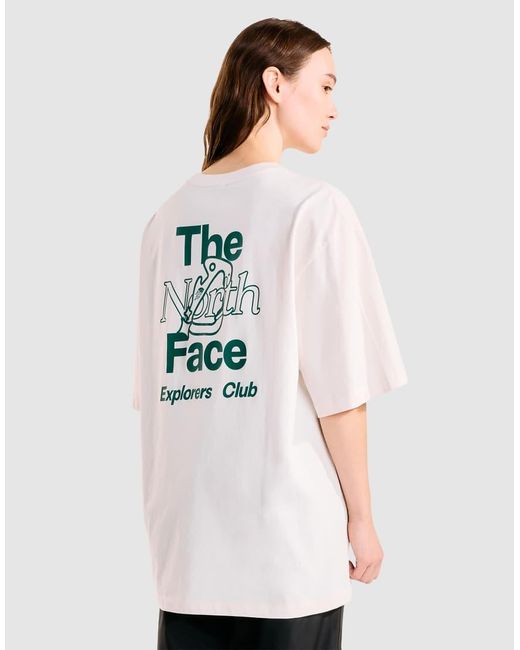 The North Face White U Retro Logo Oversized Ss Tee for men