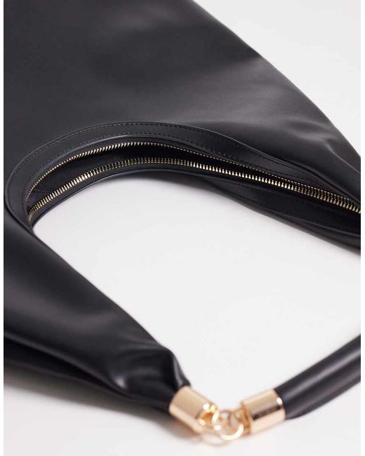 ASOS Brown Scoop Tote Bag With Hardware Handle